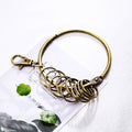 Vintage Bronze 10-Ring Key Holder Keychain
