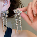 Vintage Alloy Round Ball Tassel Drop Earrings Geometric Playful Statement Jewelry For Women view 3