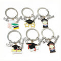 Graduation Season Enamel Graduation Cap Pendant With 30mm Key Ring DIY Craft Accessory view 5