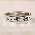 Simple Dandelion Hyacinth Ring For Women, Distressed Minimal Commuter Fresh Style Fashion Jewelry view 5