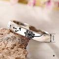 Simple Dandelion Hyacinth Ring For Women, Distressed Minimal Commuter Fresh Style Fashion Jewelry view 4