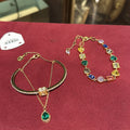 Zircon Teardrop Double Layer Square Bangle For Women Light Luxury Fashion Jewelry view 4
