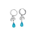 Luxury Copper Zircon Moon Teardrop Ear Cuff Earrings Elegant Fashion Jewelry For Women view 5