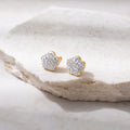 Gold Stainless Steel Butterfly Stud Earrings For Women, Tarnish Resistant Luxury Rhinestone Jewelry view 3