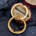 Simple Versatile Zircon Inlaid Hoop Earrings, Sweet Cool Classic Daily Jewelry For Women view 3