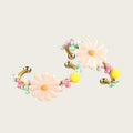 Sweet Resin Daisy Flower Hoop Clip-on Earrings For Girls No Piercing Floral Ear Cuff view 5