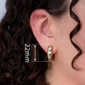Minimalist Commuter Hoop Ear Cuffs For Women, Niche Zircon Fashion Daily Ear Jewelry Earrings view 4