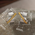 Vintage Line Geometric Cross Hoop Earrings, Casual Fashion Unisex Daily Jewelry For Men And Women view 4