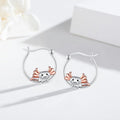Cartoon Axolotl Ear Cuff Earrings, Oil Painted Small Salamander Casual Animal Jewelry view 3