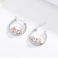 Cartoon Axolotl Ear Cuff Earrings, Oil Painted Small Salamander Casual Animal Jewelry view 5