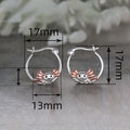 Cartoon Axolotl Ear Cuff Earrings, Oil Painted Small Salamander Casual Animal Jewelry view 4