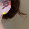 Fresh Dopamine Color Alloy Geometric Square Stud Earrings Minimalist Sweet Commuter Jewelry view 3