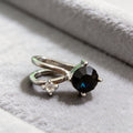 Luxury Silver Alloy Zircon Crystal No-Piercing Ear Cuff Clip, European Sparkle Cartilage Earrings view 3