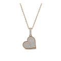 Korean Instagram Style Sparkling Zircon Heart Copper Necklace Light Luxury Collarbone Choker view 5
