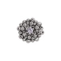Hollow Round Flower Faux Pearl Ring For Women Light Luxury Fashion OL Index Finger Jewelry view 5