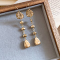 Metallic Crumpled Geometric Irregular Hook Earrings Light Luxury Vintage Alloy Statement Style view 2