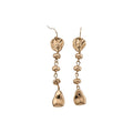 Metallic Crumpled Geometric Irregular Hook Earrings Light Luxury Vintage Alloy Statement Style view 5