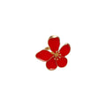 Alloy Enamel Flower Open Ring For Women, Trendy Style Adjustable Index Finger Jewelry view 5