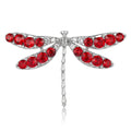 Alloy Rhinestone Dragonfly Brooch Pin For Women's Coats And Suits view 5