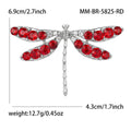 Alloy Rhinestone Dragonfly Brooch Pin For Women's Coats And Suits view 4