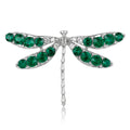 Alloy Rhinestone Dragonfly Brooch Pin For Women's Coats And Suits view 1