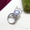 Baroque Style Faux Pearl Glossy Ring For Women Court Style Designer Jewelry view 4