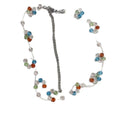 Sweet Colorful Glass Round Bead Necklace Minimalist Old Money Style Geometric Clavicle Chain view 5