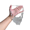 Old Money Layered Glass Crystal Beaded Oval Geometric Collarbone Necklace For Summer Island Resort view 5