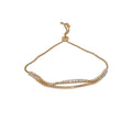 14K Gold Plated Copper Zircon Snake Bangle For Women, Elegant Fashion OL Geometric Bracelet view 5