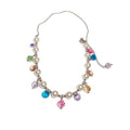 2026 Summer Dopamine Faux Pearl Crystal Beaded Geometric Round Pastoral Collarbone Necklace view 5