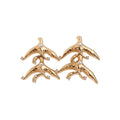 Alloy Irregular Pearl Rhinestone Stud Earrings With Silver Posts Geometric Western Style view 5
