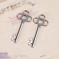 Round Flower Key Metal Charm in 4 Finishes for Jewelry Crafts view 6