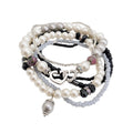 Bohemian Multi-Layer Faux Pearl Geometric Circle Bangle Bracelet, Ethnic Style For Women view 5