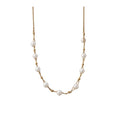 18K Gold Plated Beaded Faux Pearl Geometric Choker Necklace Light Luxury Minimalist Style view 5
