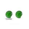 Dopamine Colorful Candy Round Ball Stud Earrings, Unique Niche Princess Style Premium Ear Jewelry view 5