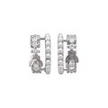 Light Luxury Gold Butterfly Zircon Faux Pearl Stud Earrings For Women view 5