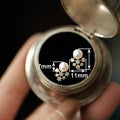 Korean Faux Pearl Flower Stud Earrings With Snowflake Zircon Sweet Elegant Niche Design Jewelry view 4