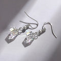 Simple European Women's Drop Earrings With Colorful Square Design, Daily Date Jewelry Accessory view 2