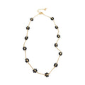 Old Money Style Faux Pearl Crystal Beaded Flower Adjustable Collarbone Necklace For Women view 5