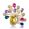 Alloy Rhinestone Peacock Brooch Pin For Fashion Animal Clothing Accessories view 5