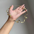 Vintage Alloy Liquid Irregular Geometric Choker Necklace For Women Light Luxury Retro Style view 4