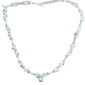 Glass Irregular Beaded Round Pendant Necklace Summer Fresh Light Luxury Geometric Choker For Women view 5