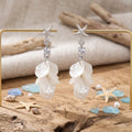 Elegant Vacation Starfish Zircon Stud With Shell Pearl Petal Tassel Luxury Dangle Drop Earrings view 2
