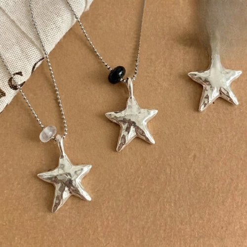 Minimalist Metal Star Adjustable Geometric Collarbone Necklace With Niche Cool Style Design