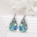 European American Water Drop Textured Sticker Earrings For Women, Summer Vacation Maillard Style Jewelry view 2