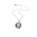 18K Gold Plated Zircon Faux Pearl Circle Jewelry Set For Women Luxury Evening Necklace Earrings Ring view 5