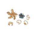 Enamel Flower Irregular Open Ring For Women view 5