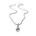 Light Luxury Copper Zircon Round Starburst Pendant Necklace For Women Elegant Collarbone Chain view 5