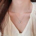 Rhinestone Resin Round Starfish Pendant Necklace Alloy Casual Minimalist Collarbone Chain view 3