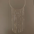 Metal Round Tassel Choker Necklace For Women, Light Luxury Geometric Statement Collarbone Chain view 4